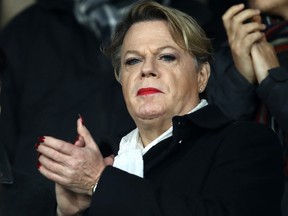 Comedian and actor Eddie Izzard applauds prior to the Premier League match between Crystal Palace and Burnley FC at Selhurst Park on Dec. 1, 2018 in London.