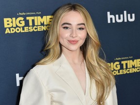 Sabrina Carpenter attends the premiere of Hulu's "Big Time Adolescence" at Metrograph on March 5, 2020 in New York City.