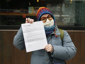 Jane Eastwood is an essential worker and he has papers from his employer ready to go, if anyone asks. The streets of Toronto on the first day of the a stay-at-home order on Thursday, Jan. 14, 2021.