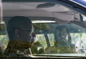 Denzel Washington and Jared Leto in a scene from The Little Things.