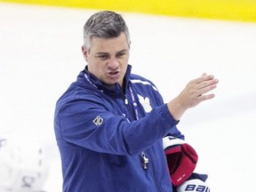 Toronto Maple Leafs' head coach Sheldon Keefe.