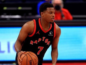 Kyle Lowry and the Toronto Raptors take on the Indiana Pacers Sunday. Getty Images