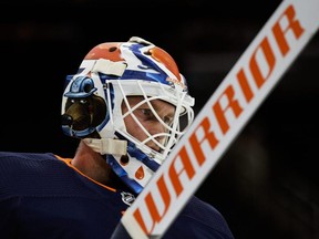 Edmonton Oilers goalie Mikko Koskinen has been besieged in the crease this season. DAVID BLOOM/POSTMEDIA
