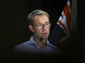 Director-General of Health Dr Ashley Bloomfield speaks to media during a press conference at Parliament on January 24, 2021 in Wellington, New Zealand.