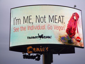 PETA sign.