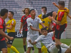 A wild soccer brawl in Brazil. SporTV screengrab