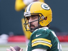 Quarterback Aaron Rodgers of the Green Bay Packers,