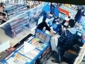 A man didn't like being told he had to wear a mask in a convenience store.
