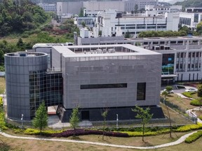 This file photo taken on April 17, 2020 shows an aerial view of the P4 laboratory at the Wuhan Institute of Virology in Wuhan in China's central Hubei province.