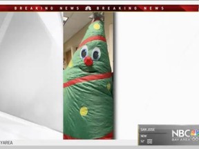Dozens of staff members at Kaiser Permanente San Jose Medical Center tested positive for the coronavirus after an employee briefly visited the emergency department on Christmas Day wearing an inflatable costume.