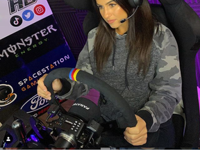 Rising NASCAR racer Hailie Deegan is in hot water after calling fellow racer a "retard" at a virtual event.