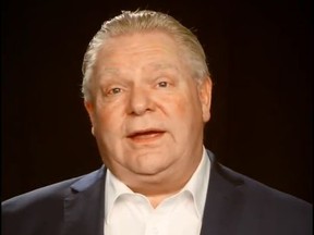 Premier Doug Ford urges people to stay home in multiple languages in a video posted to Twitter.