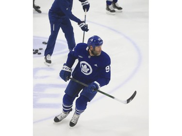 Toronto Maple Leafs Joe Thornton C (97) makes a turn into the offensive zone at practice in Toronto on Tuesday January 12, 2021. Jack Boland/Toronto Sun/Postmedia Network