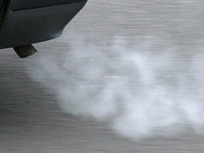 This Jan. 26, 2009 file photo shows the exhaust pipe of a car in Erfurt, Germany.