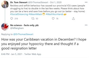 Niagara Health System Tom Stewart tweeted