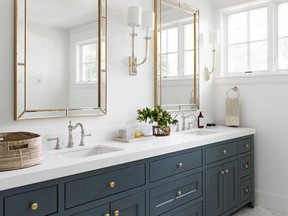 A well-dressed vanity should immediately suggest order and cleanliness.  SUPPLIED