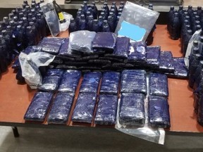 Some of the $1.6 million of drugs a Brampton couple — along with their two young children — allegedly attempted to smuggle into Canada at Toronto Pearson Airport earlier this month.