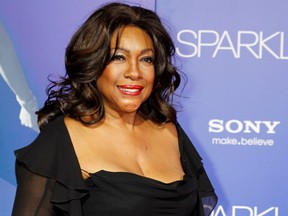 Singer Mary Wilson, a founding member of the Motown female singing group The Supremes, arrives as a guest at the premiere of the new film "Sparkle" starring Jordin Sparks and the late Whitney Houston in Hollywood August 16, 2012.