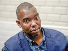 Ta-Nehisi Coates is seen at Cercle Kadrance in Paris, on Monday, Sept. 14, 2015, in Paris.