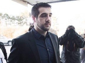 Marco Muzzo arrives  at the courthouse for his sentencing hearing in Newmarket February 23, 2016.