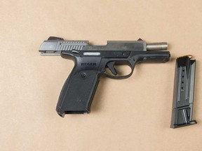 Peel Regional Police say officers came across an impaired and sleeping motorist who had a handgun in his vehicle.