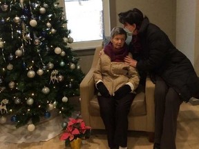 Mary Sardelis and her 98-year-old mother, Voula