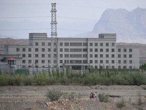 This file photo taken June 2, 2019 shows a facility believed to be a re-education camp where mostly Muslim ethnic minorities are detained, in Artux, in China's western Xinjiang region.