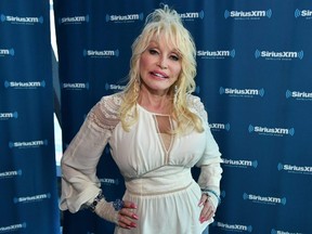 Dolly Parton arrives at SiriusXM Nashville Studios at Bridgestone Arena in Nashville, Oct. 4, 2018.