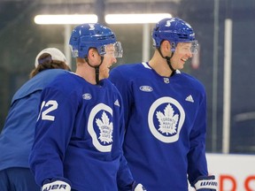 The Maple Leafs hit the ice at the Ford Performance Centre on Monday, Feb. 1, 2021.