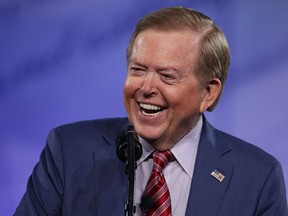 Lou Dobbs of Fox Business Network speaks during the Conservative Political Action Conference at the Gaylord National Resort and Convention Center on Feb. 24, 2017 in National Harbor, Md.