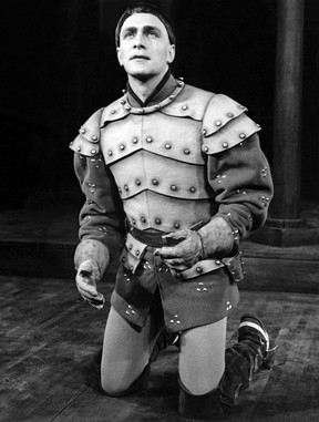 Christopher Plummer in the title role of the Stratford Festival’s 1956 production of Henry V.