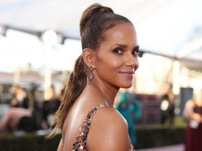Halle Berry attends the 24th Annual Screen Actors Guild Awards at The Shrine Auditorium in Los Angeles, Jan. 21, 2018.