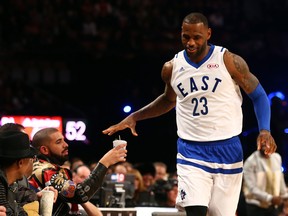 LeBron James at the all-star game in Toronto.