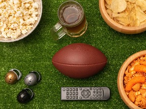 football flat lay photography