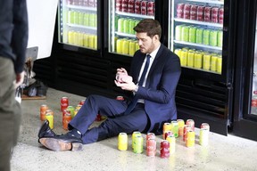 Michael Buble appears in a Pepsi Bubly commercial.
