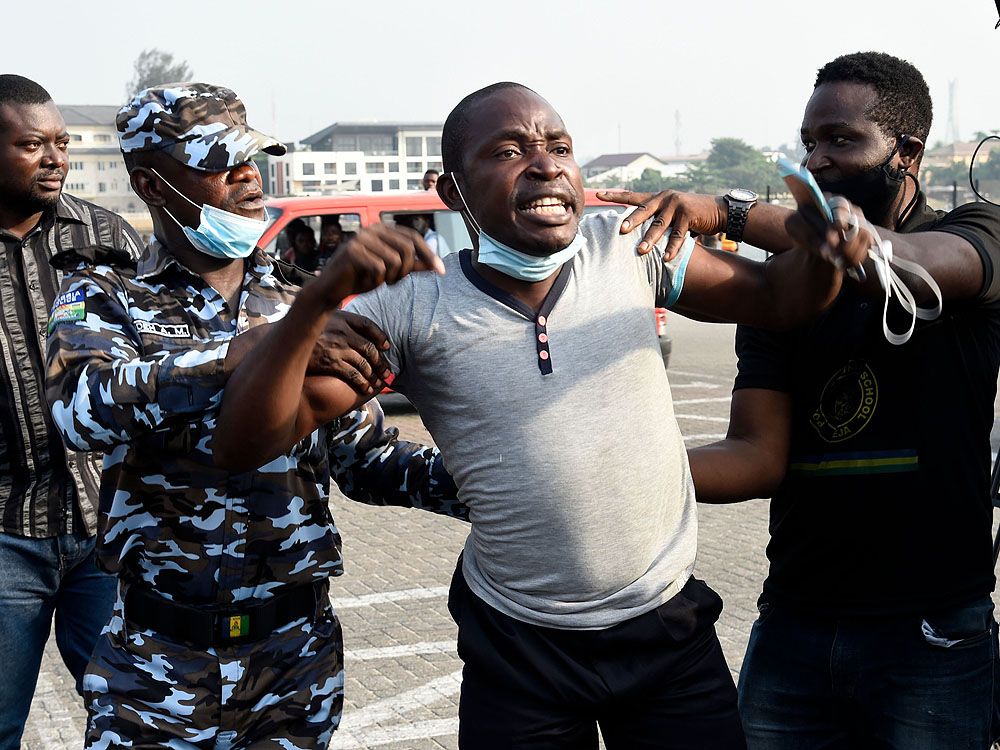 Nigerian Police Beat, Arrest Protesters At Site Of Lekki Shootings ...