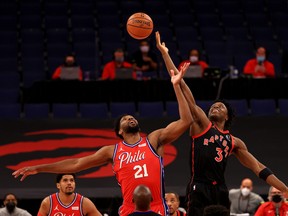 OG Anunoby and the Toronto Raptors have played better on the road so far this season than in Tampa Bay.