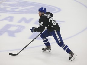 Maple Leafs defenceman Rasmus Sandin has yet to play in Toronto's 10 games and admitted to being “a little frustrated.”