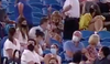 A woman flips the bird. Wide World of Sports/Twitter.