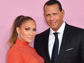 CFDA Fashion Icon Award recipient singer Jennifer Lopez and fiance former baseball pro Alex Rodriguez arrive for the 2019 CFDA fashion awards at the Brooklyn Museum in New York City on June 3, 2019.