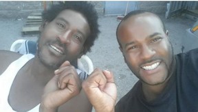 Terry Bailey (left) with his brother Jameel David.