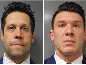 Buffalo Police officers Aaron Torgalski (left) and Robert McCabe (right), who were arraigned on felony assault charges last June following an injury to an elderly protester, had those charges dropped on Thursday, Feb. 11, 2021.