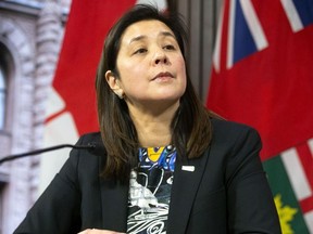 Dr. Eileen de Villa, Medical Officer of Health for the City of Toronto attends a news conference in Toronto, on Monday, January 27, 2020.