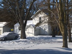 A Gaines Township, Mich., home where a baby shower turned deadly.