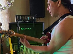 Pickering guitar virtuoso Mike Heron in the last photo taken of him.  He was killed the next day, allegedly by an impaired driver who was banned from driving.