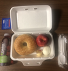 The breakfast Steve Duesing was provided Wednesday, Feb. 3, 2021 while being forced to stay at the Radisson hotel on Dixon Rd. after landing at Pearson airport on Sunday.