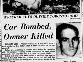 The shocking bombing murder of Walter Yetman in 1962 was national news, His killer was never caught.