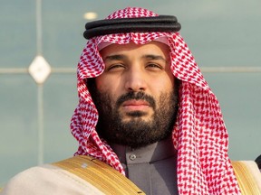 Saudi Arabia's Crown Prince Mohammed bin Salman attends a graduation ceremony for the 95th batch of cadets from the King Faisal Air Academy in Riyadh, Saudi Arabia December 23, 2018.