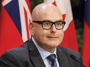 Leadership candidate Steven Del Duca makes a point at the Ontario Liberal Party leadership debate in Sudbury on Jan. 30.