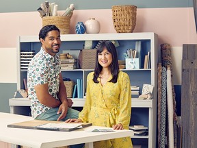 On HGTV’s $ave My Reno, hosts Sebastian Clovis and Samantha Pynn show how to turn a boring piece into something spectacular.  IMAGE COURTESY OF HGTV